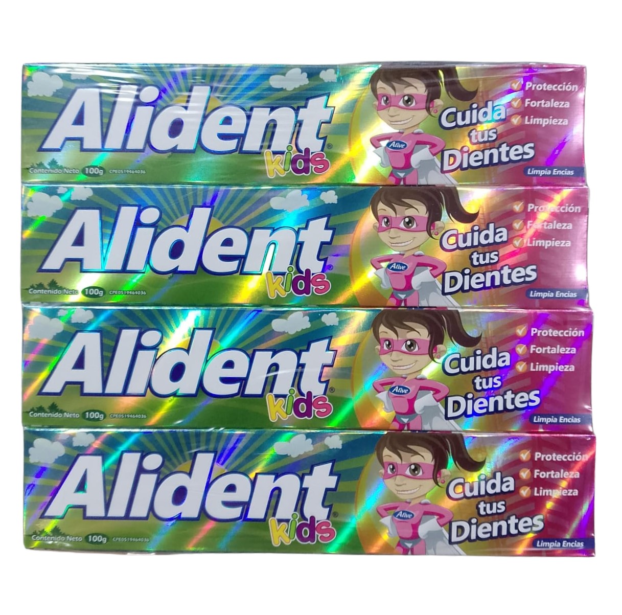 CREMA ALIDENT KIDS NIÑA 8X12X100GR