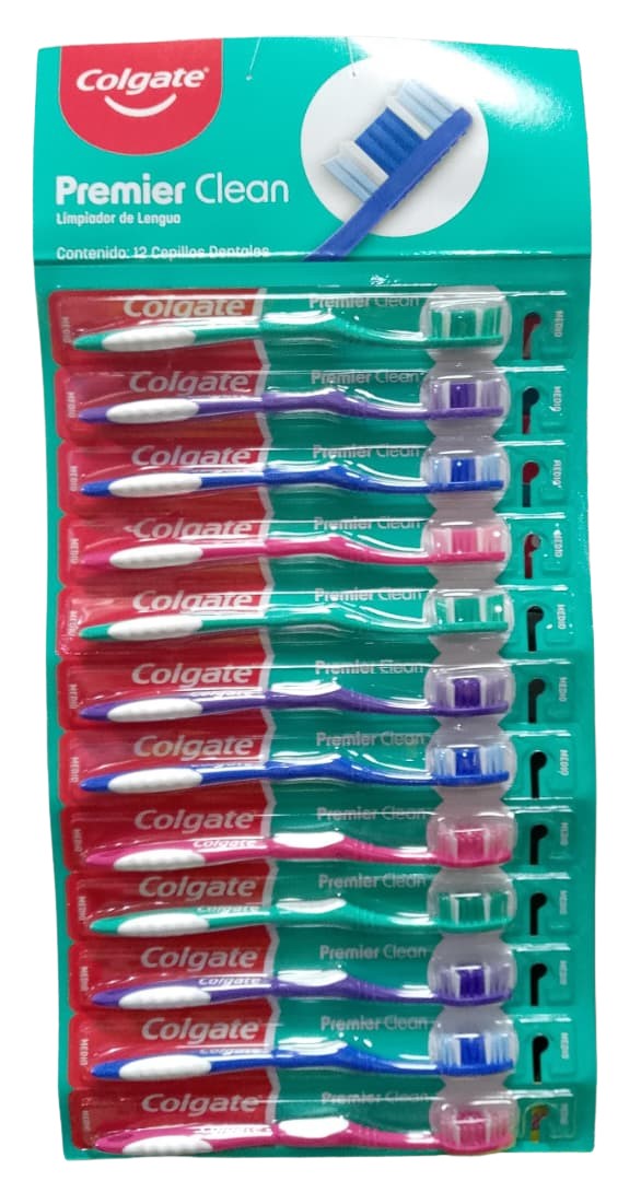 CEPILLO DENTAL COLGATE P/CLEAN RISTRA 12UNID