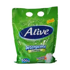 JABON POLVO ALIVE LIMON 24X500GR