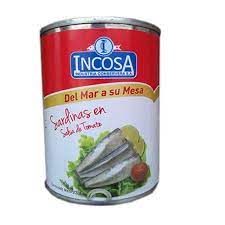 SARDINA INCOSA TOMATE A/FACIL 24X170GR
