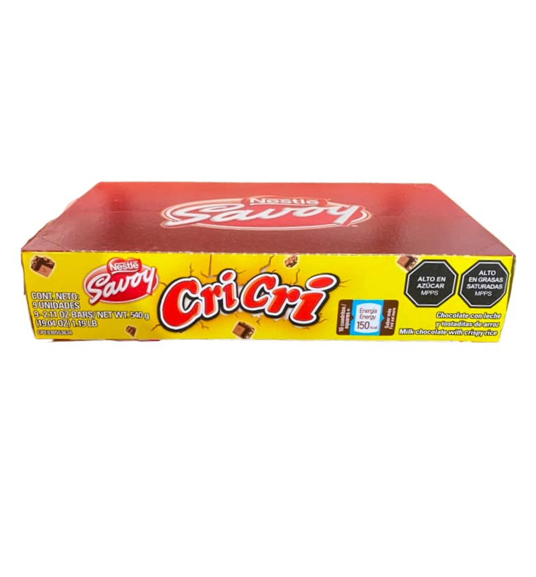 CRICRI CHOCOLATE 24X12X27GR