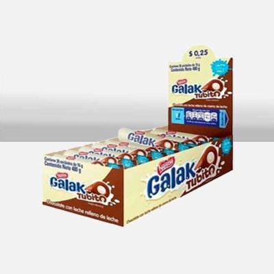 CHOCOLATE GALAK TUBITO 32X30X16GRS