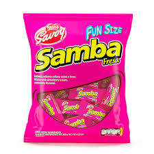 SAMBA MINI FRESA BOLSA 8X35X16GR