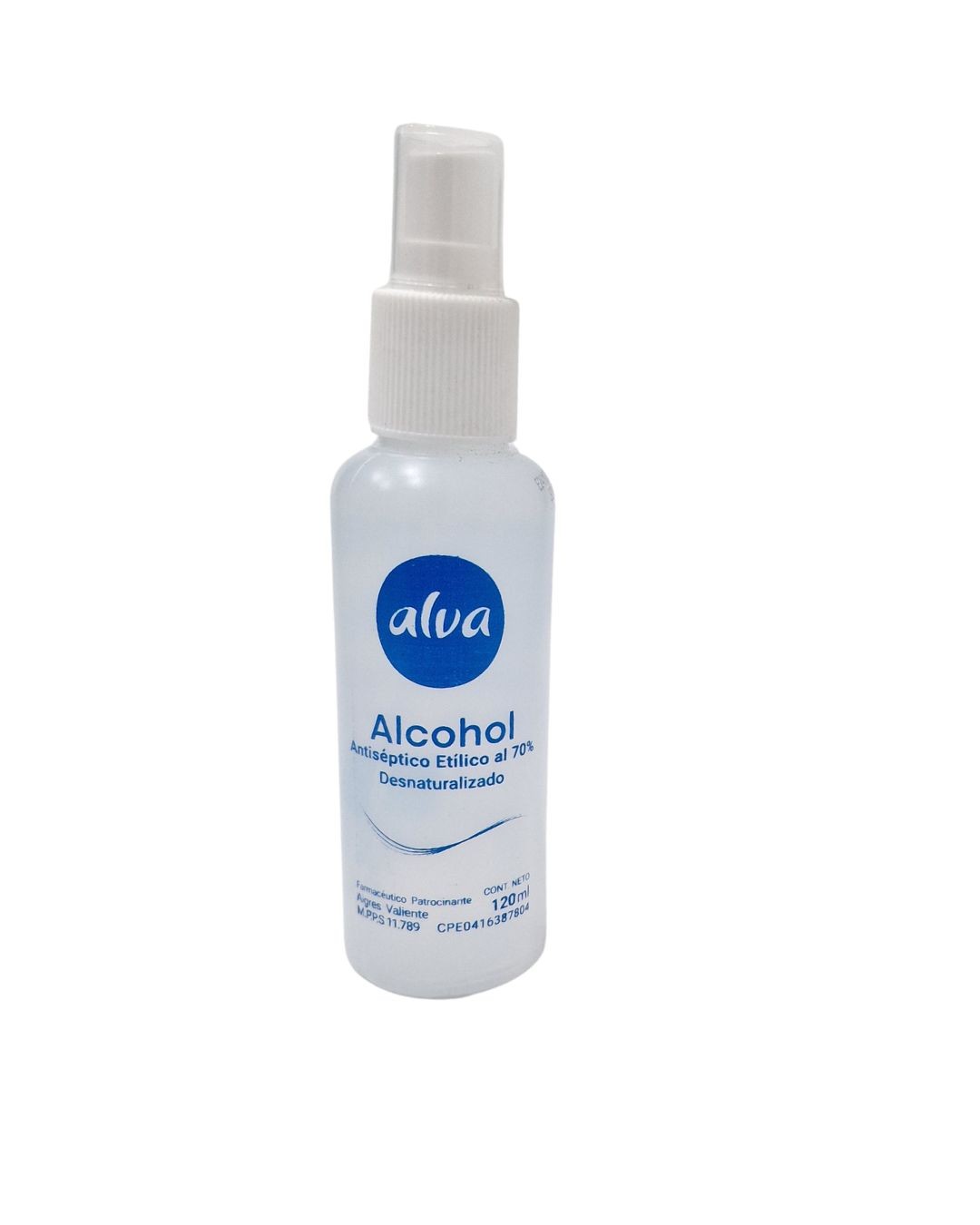 ALCOHOL ANTISEPTICO ALVA SPRAY 72X120CC