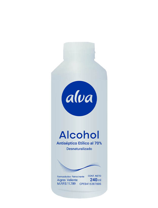 ALCOHOL ANTISEPTICO ALVA 70% 4X3.785CC